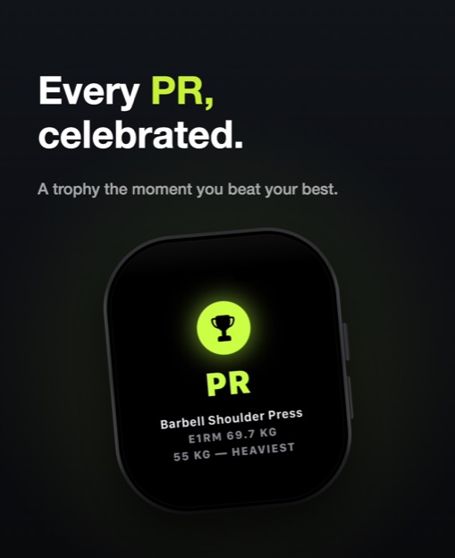 Personal record celebrated the second you beat it